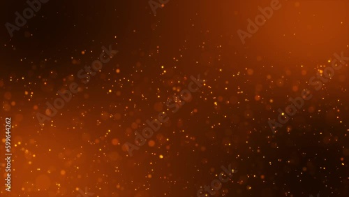 Gold and Defocus Particle Background Animation