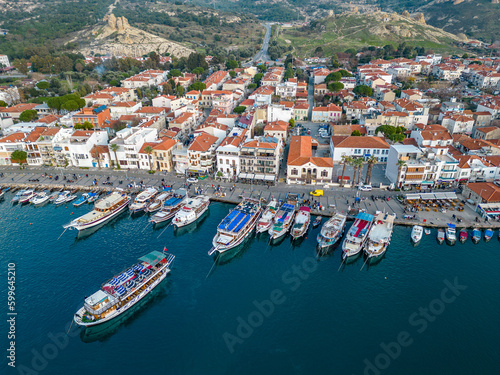 old foça village and marina