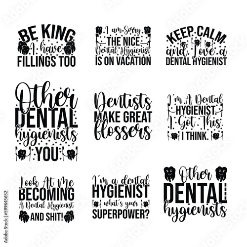 dental hygienist t shirt design Bundle