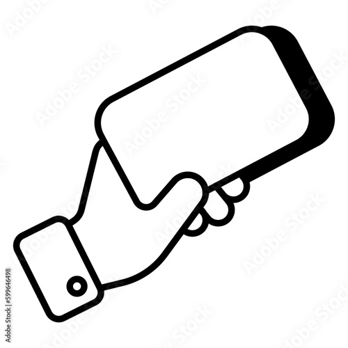 A unique design icon of penalty card