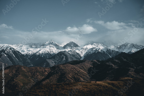 mountains in the snow © Ilyas24