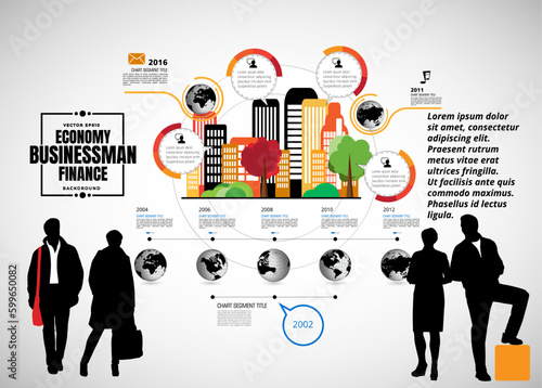 Business concept for internet banners, social media banners or presentation, vector illustration 