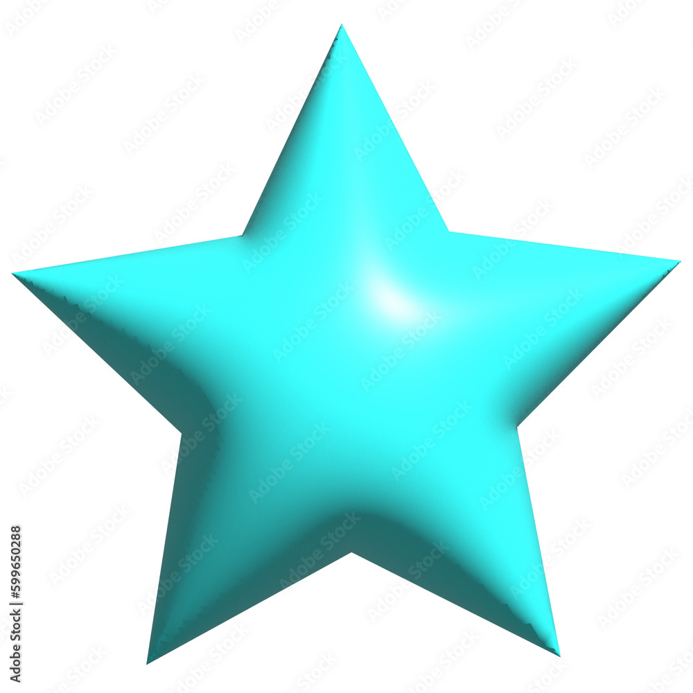 Obraz premium The stars of glossy colors. Realistic 3d design.