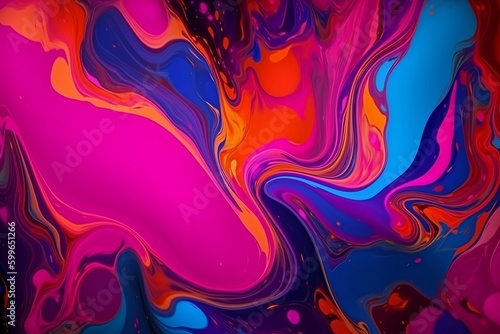 abstract colorful background. Generative AI.