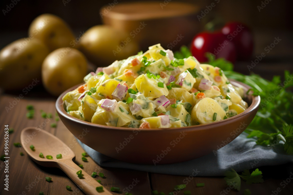 potato salad in a bowl potato salad in a bowl