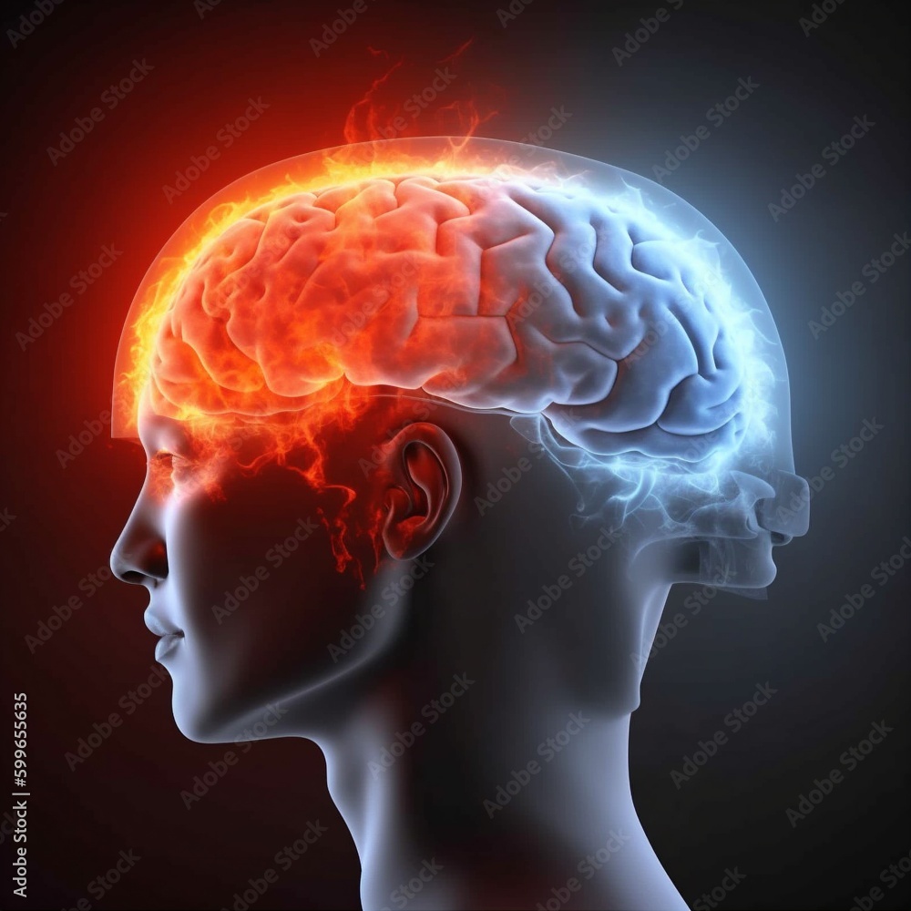 medicine head blue xray pain medical brain headache anatomy red