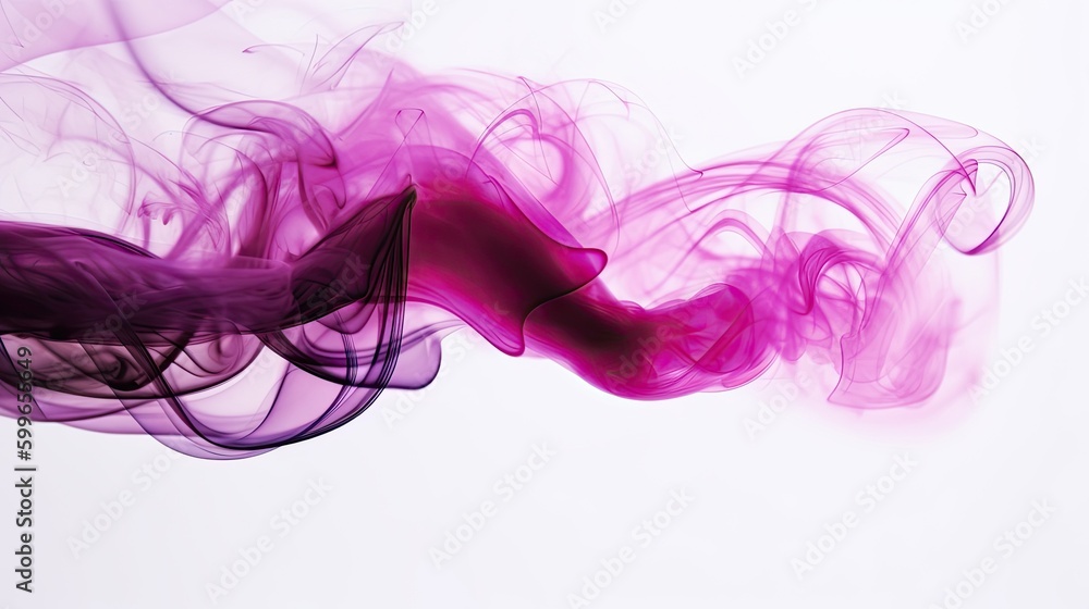 Abstract purple smoke of solid white background. For presentation. Generative AI, Abstract purple smoke of solid white background. For presentation. Generative AI,