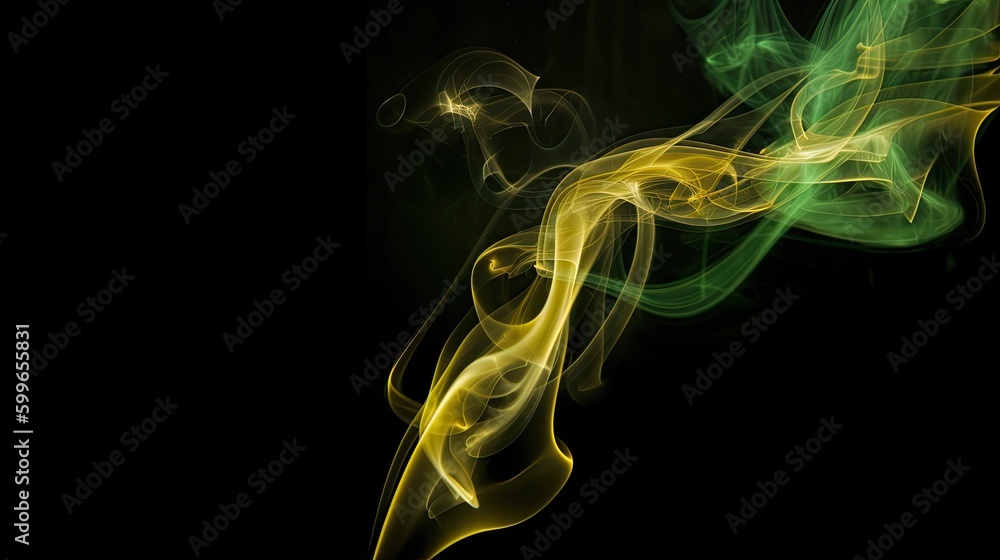 Abstract smoke of solid black background. For presentation. Generative AI, Abstract smoke of solid black background. For presentation. Generative AI,