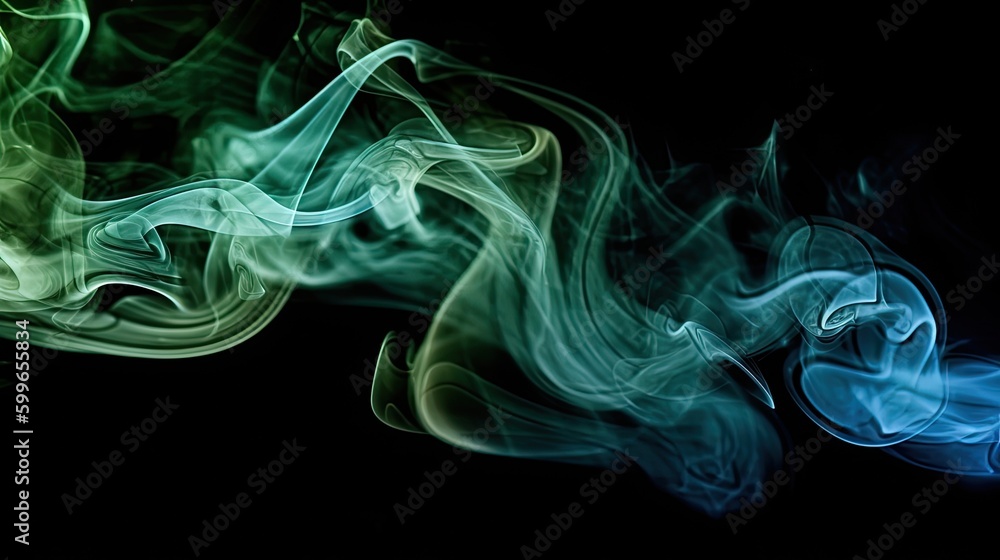 Abstract smoke of solid black background. For presentation. Generative AI, Abstract smoke of solid black background. For presentation. Generative AI,