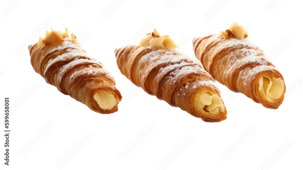 isolated Canolis, cream filled, chocolate chips, chocolate dipped and drizzled, Food-themed, photorealistic illustrations on a transparent background cutout in PNG. Generative AI isolated Canolis, cream filled, chocolate chips, chocolate dipped and drizzled, Food-themed, photorealistic illustrations on a transparent background cutout in PNG. Generative AI