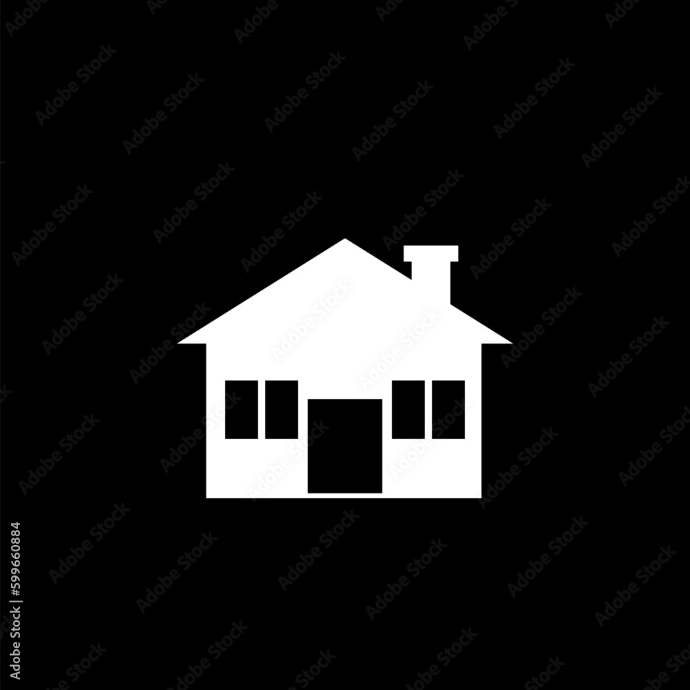 Home icon Image icon isolated on black background Home icon Image icon isolated on black background