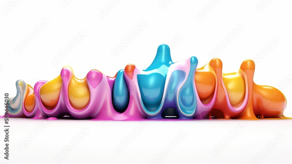 Abstract colorful background with waves. Generative AI Abstract colorful background with waves. Generative AI