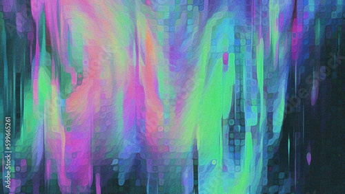 4K abstract distorted glitch texture. 90s / Vaporwave / grain texture / neon / noise / ai generated 