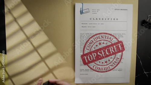 Wallpaper Mural Documents of secret projects in folders Torontodigital.ca