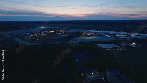 Drone shot of Berlin Tegel 