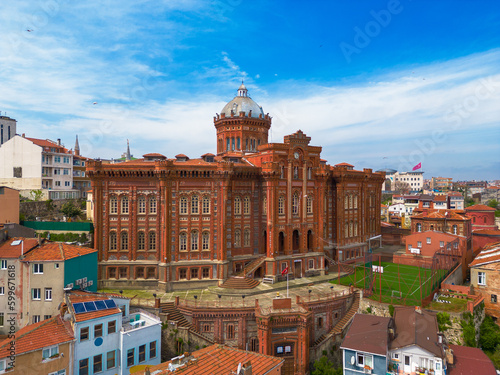 The Phanar Greek Orthodox College in Balat district of Istanbul. Known as Ozel Fener Rum Lisesi in Turkish it is one of the most prestigious orthodox schools worldwide photo