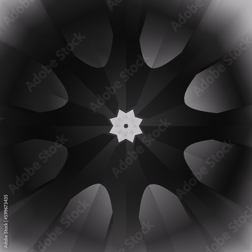 three-dimensional background of black and gray patterns