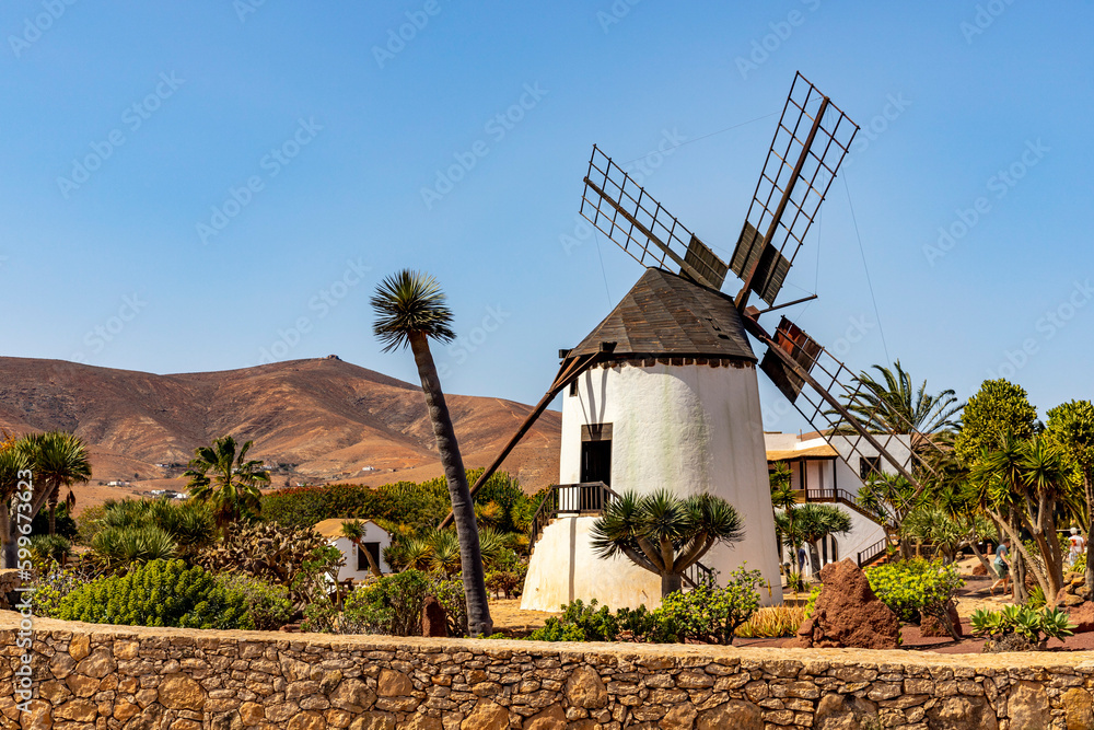 Windmill in Lanzarote Canary island, Spain
