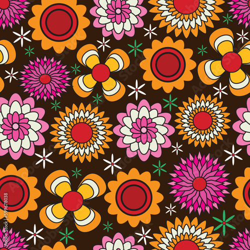 Eye-catching pattern seamless collection, Digital Paper