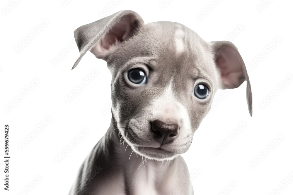 Italian Greyhound Dog Puppy. Isolated On A Transparent Background, Png. Generative AI