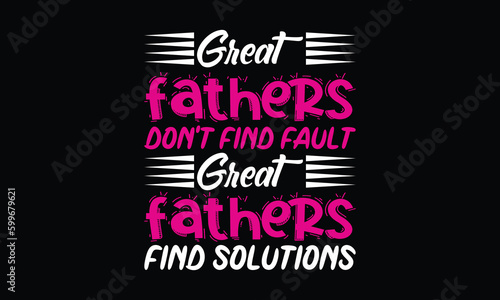 Father's Day" T-shirt design vector.