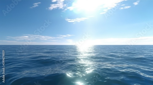 Fototapeta Naklejka Na Ścianę i Meble -  sun and the sea  wave