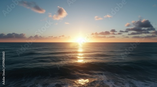 sun and the sea wave © muhammad