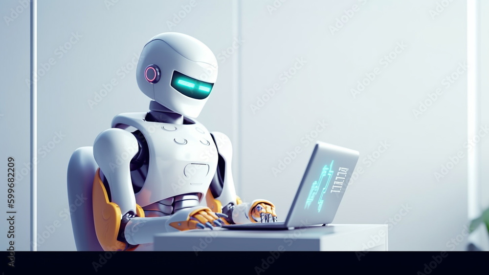 Ai Chatbots working and chatting in computer with Generative AI. Ai Chatbots working and chatting in computer with Generative AI.