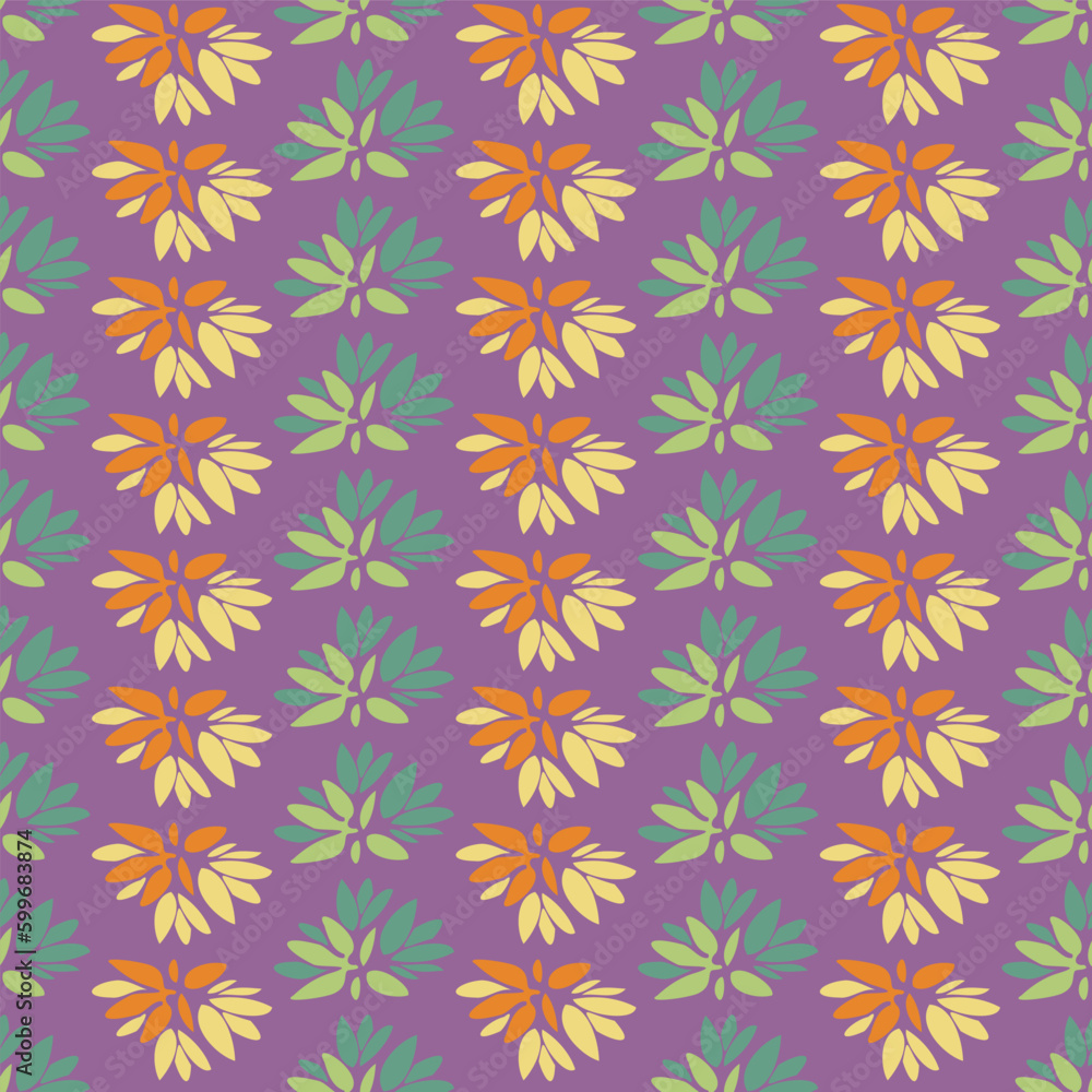 A vertical simple stripes plants seamless pattern A vertical simple stripes plants seamless pattern