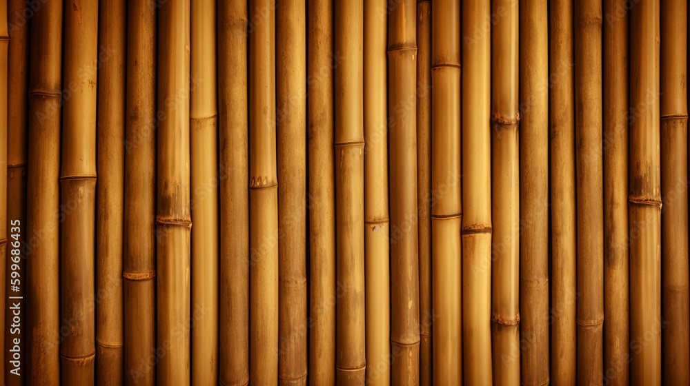 Naklejka premium illustration, texture bamboo, generative ai