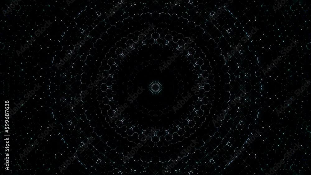 Abstract background moving stripes and flashing with shining light dots. Animation with circles Abstract background moving stripes and flashing with shining light dots. Animation with circles
