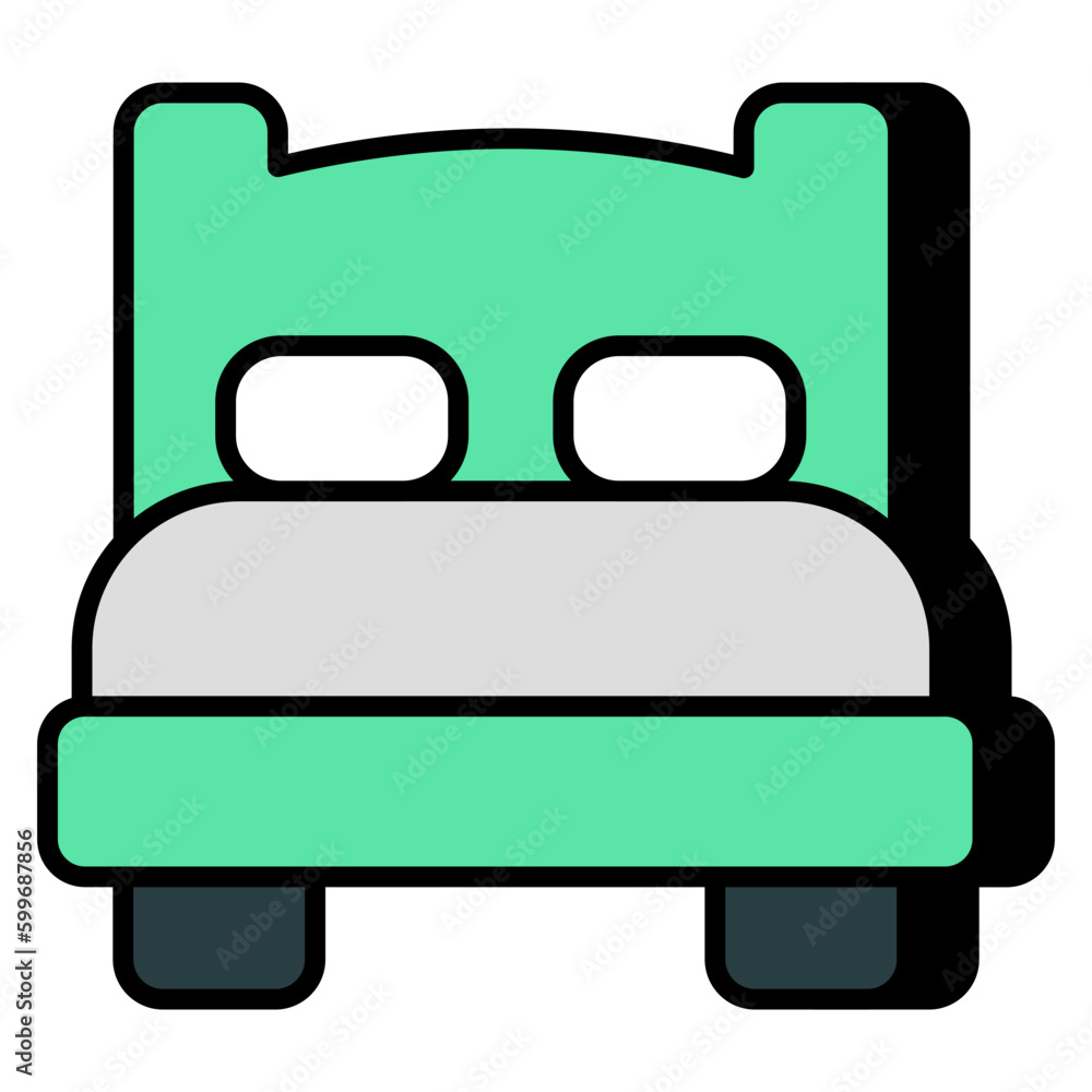 Premium download icon of bed