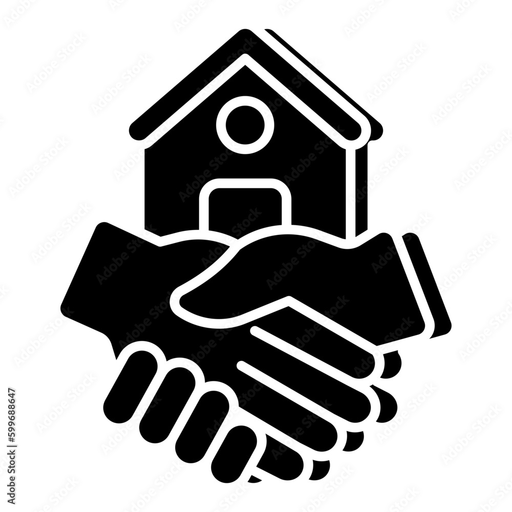 Obraz premium Premium download icon of home deal