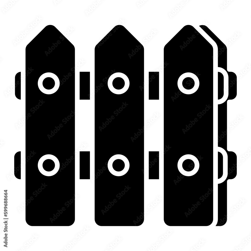 An icon design of fence An icon design of fence
