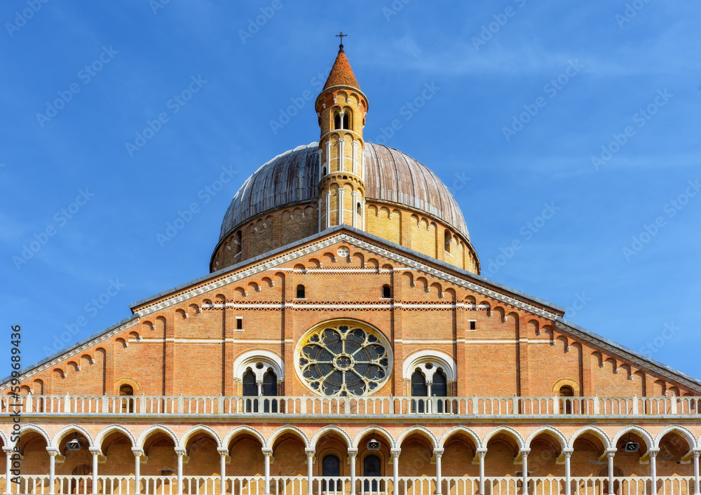 Pontifical Basilica of Saint Anthony of Padua (Basilica of Saint Anthony of Padua) close-up in Padova, Veneto region, Italy