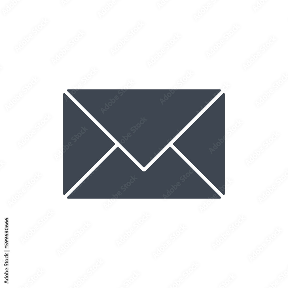 envelope icon on white background envelope icon on white background