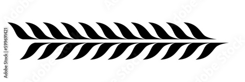 Obraz na płótnie Geometric pattern design - Intricate, decorative and ornamental illustration in black and white
w salonie