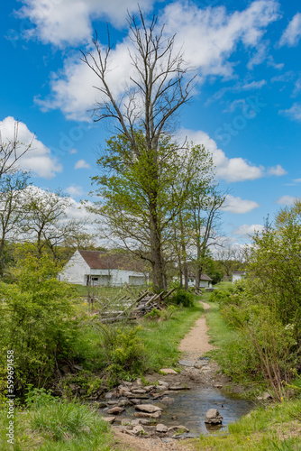 Walking to the Slyder Farm on a Spring Afternoon, Gettysburg Pennsylvania USA