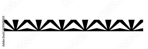 Obraz na płótnie Geometric pattern design - Intricate, decorative and ornamental illustration in black and white
w salonie