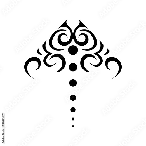Obraz na płótnie Geometric pattern design - Intricate, decorative and ornamental illustration in black and white
w salonie