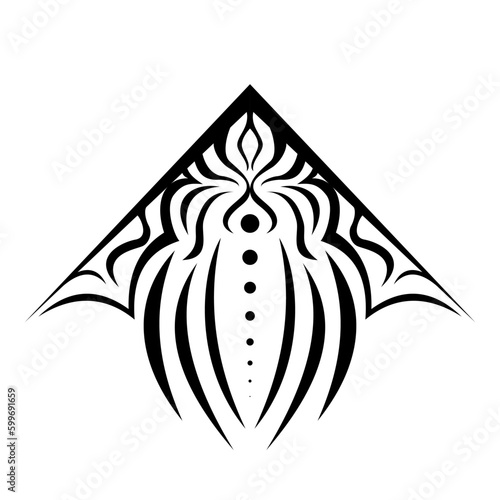 Obraz na płótnie Geometric pattern design - Intricate, decorative and ornamental illustration in black and white
w salonie
