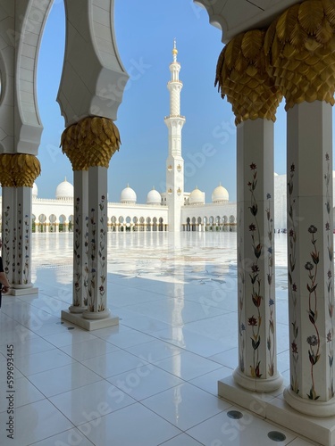 Große Moschee in Abu Dhabi (vereinigte Arabische Emirate)