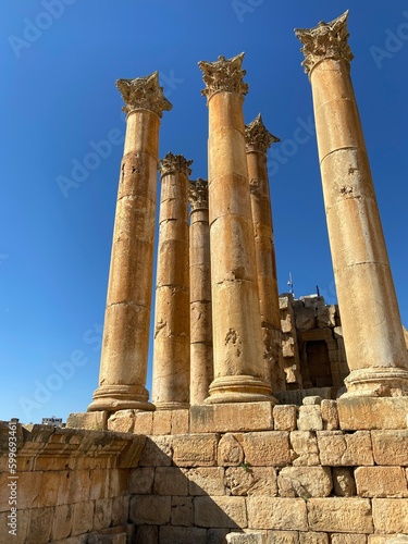 Säulen in Jerasch (Jordanien)