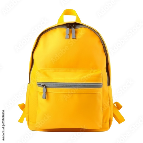 School backpack isolated. Illustration AI Generative. photo