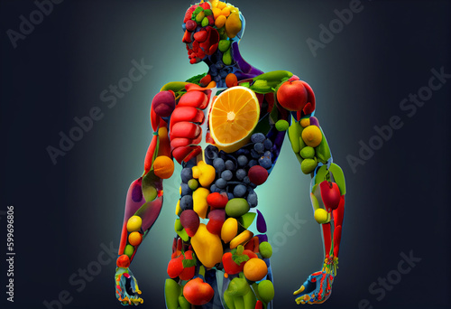 Fruits forming a human body metabolism and nutrition
