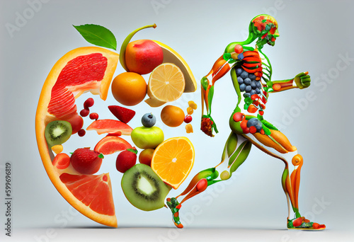 Fruits forming a human body metabolism and nutrition