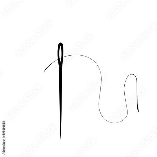 Elegant Needle With Thread 