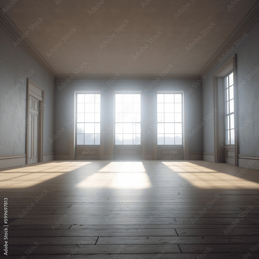Obraz premium empty room with floor