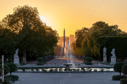 Sunset at Champs Elysees