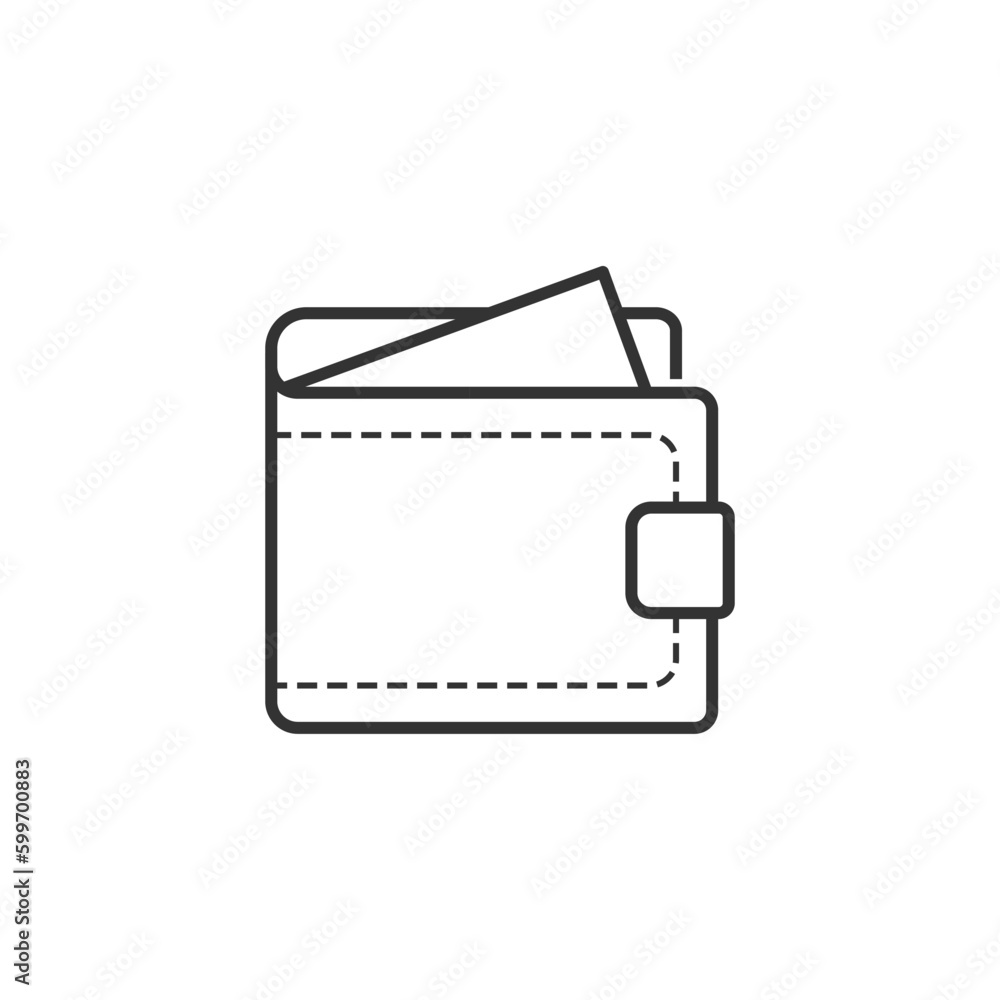 wallet icon, icon vector illustration editable stroke. wallet icon, icon vector illustration editable stroke.